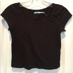 Black crop top