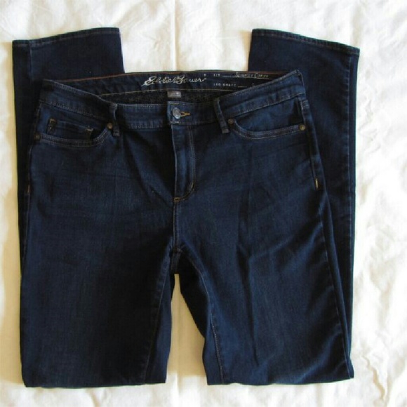 EDDIE BAUER Slightly Curvy Straight Leg Jeans 10