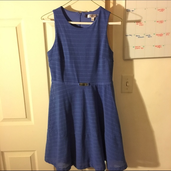Cute A-line blue dress