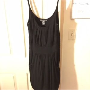 Short and fun black cotton dress