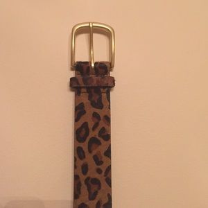 J crew leopard belt. Size M. NWT