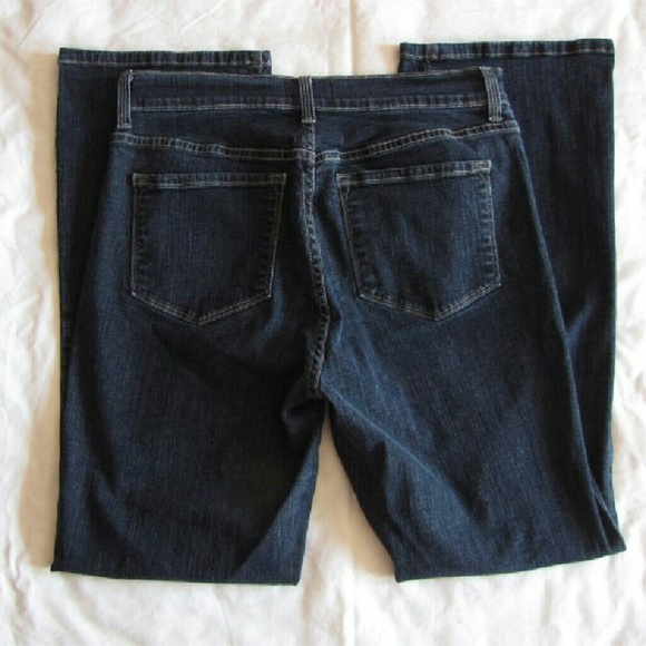 NYDJ Dark Wash Flare Trouser Jeans 10 Petite - Picture 2 of 4