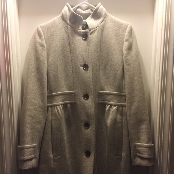 Grey J Crew Pea coat