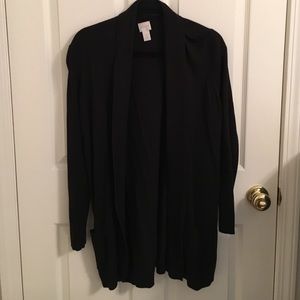 Black Chico's long Cardigan Sweater