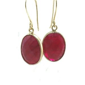 Ruby earrings