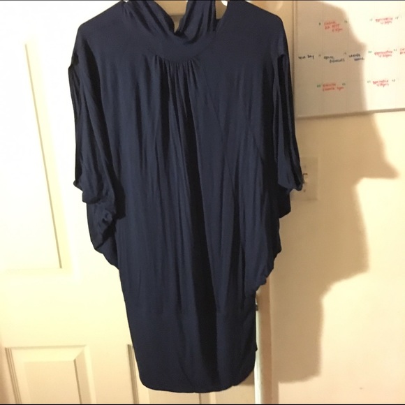 High neck backless mini dress