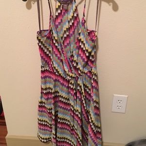 Charlie Jade racer back silk slip dress