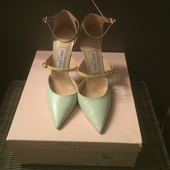 Jimmy Choo key Lime/Lemon/Pebble Pump