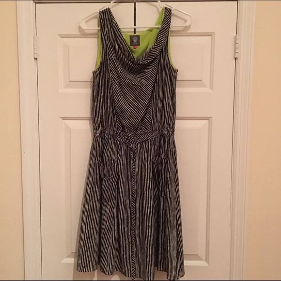 Vince Camuto Black and White Dress