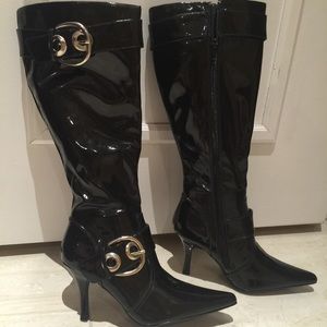 CL by Laundry Black Knee High Boots