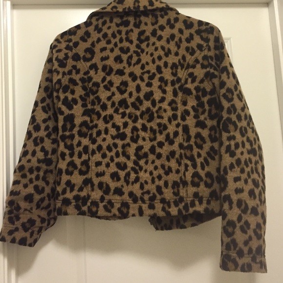 🎁Old Navy Cheetah print Moto jacket🎁 - Picture 3 of 3