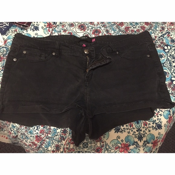 Torrid Faded Black Jean Shorts
