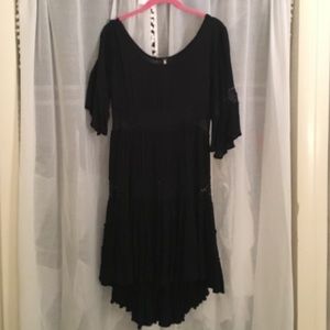 FREE PEOPLE crochet sleeved dress