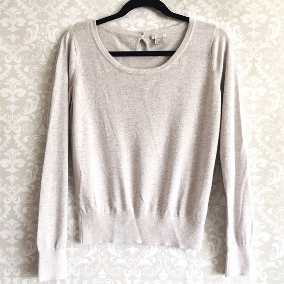 H&M Sweaters - Light Gray Shimmer Pullover