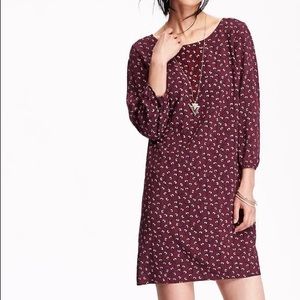 Maroon Old Navy Shift Dress.