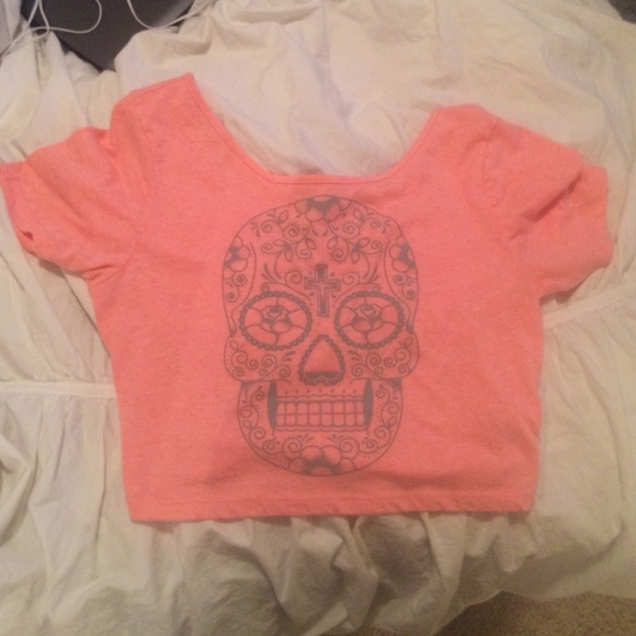 Sugar skull crop top