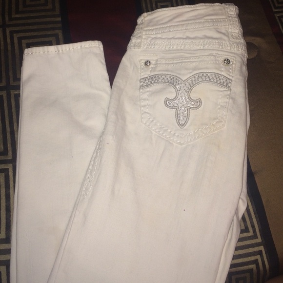 Jeans | Rock Revival White Skinny Jeans | Poshmark