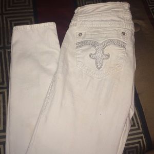Rock Revival White Skinny Jeans
