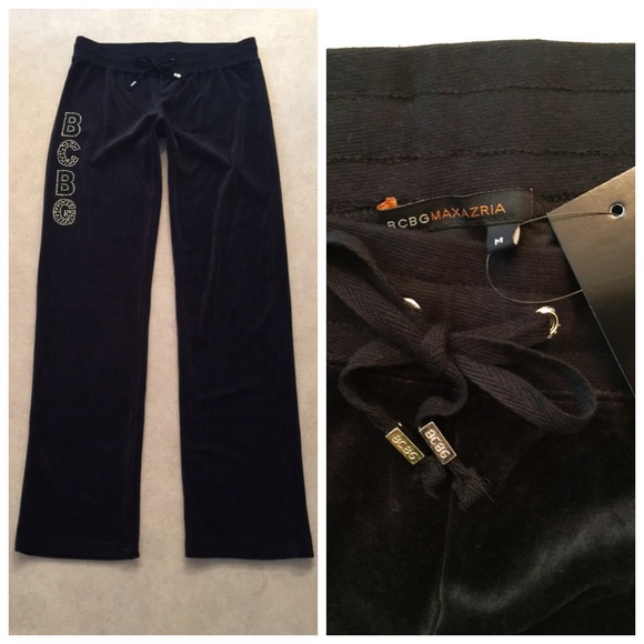 BCBG Velour Lounge Casual Active Wear NWT M - Picture 2 of 8