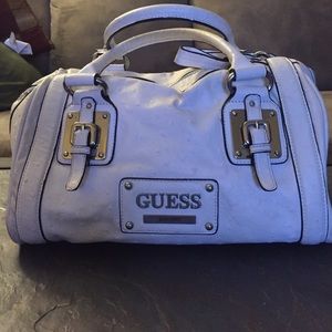 White Guess purse