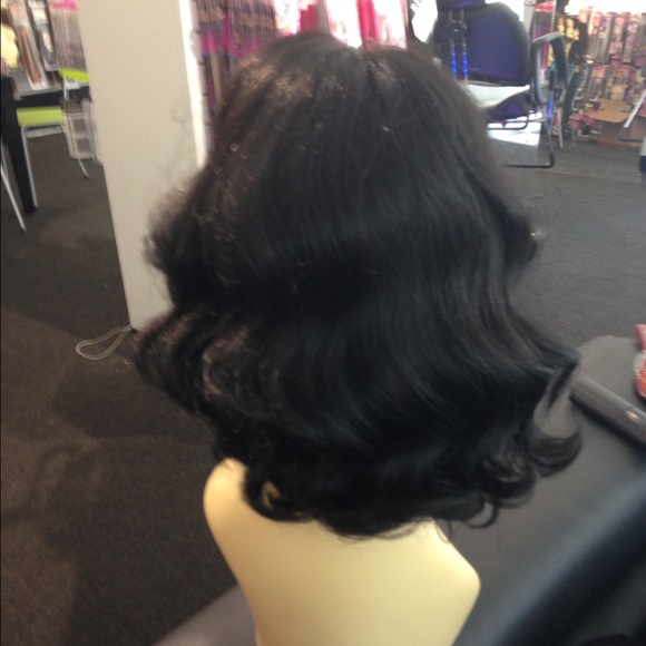 Swiss lace 5 inch part thick Ethnic wig bob style main image 4