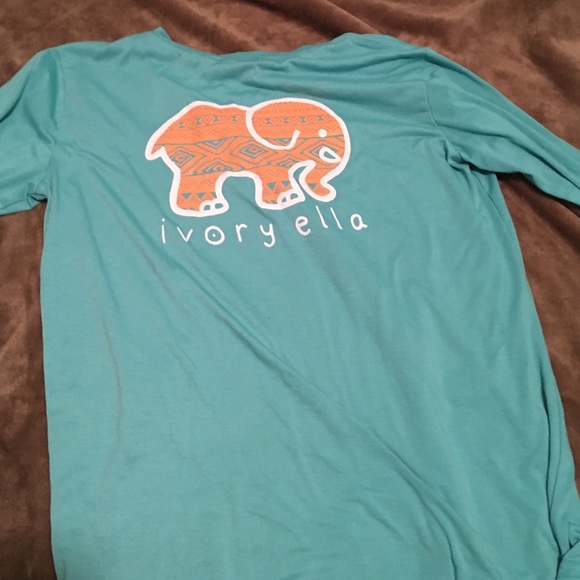 Ivory Ella Teal Long Sleeve Shirt