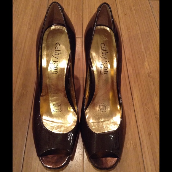 Cathy Jean Peep Toe Heels