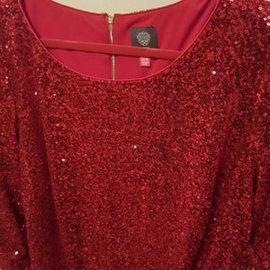 Sexy Red Sequined-Vince Camuto dress
