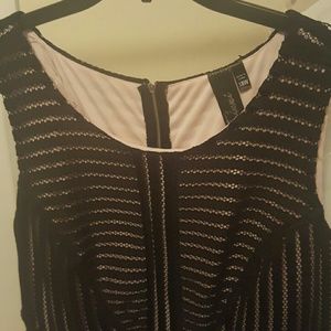 Black and Nude mid length-very cute dress