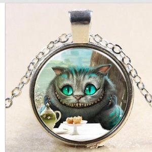 Alice in wonderland Cheshire Cat necklace
