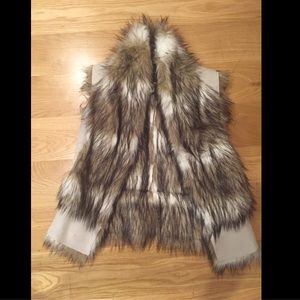 Zara Faux Fur Vest
