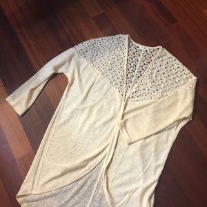 Boutique "Blue Door" Umgee- Ivory Lace Top