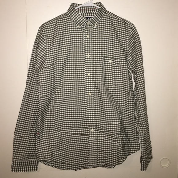 Forest green button down shirt