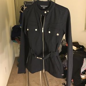 Armani exchange belted jacket