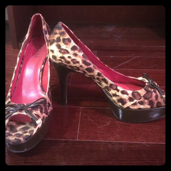 Guess Leapord Heels