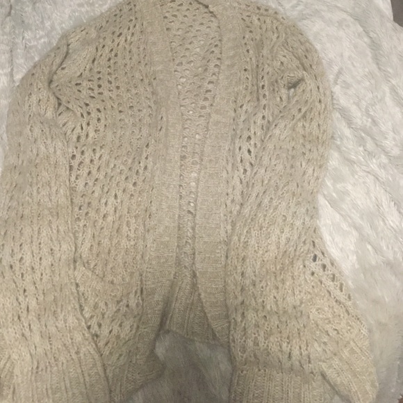 Open knit cardigan