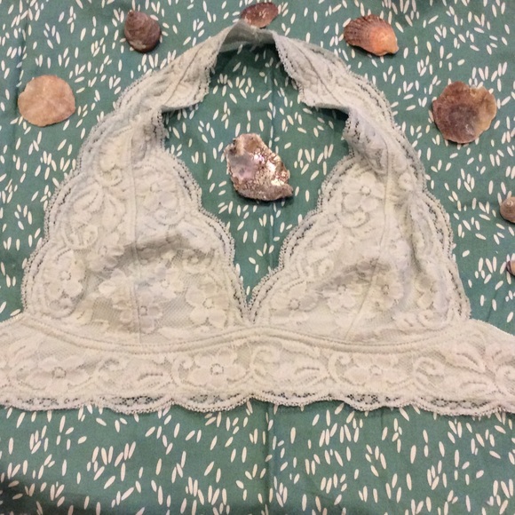Light blue halter bandeau