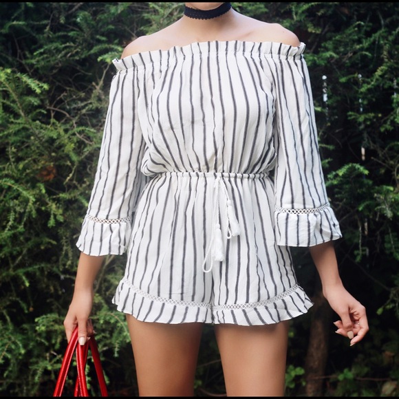 Off the shoulder jumpsuit