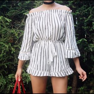 Off the shoulder jumpsuit