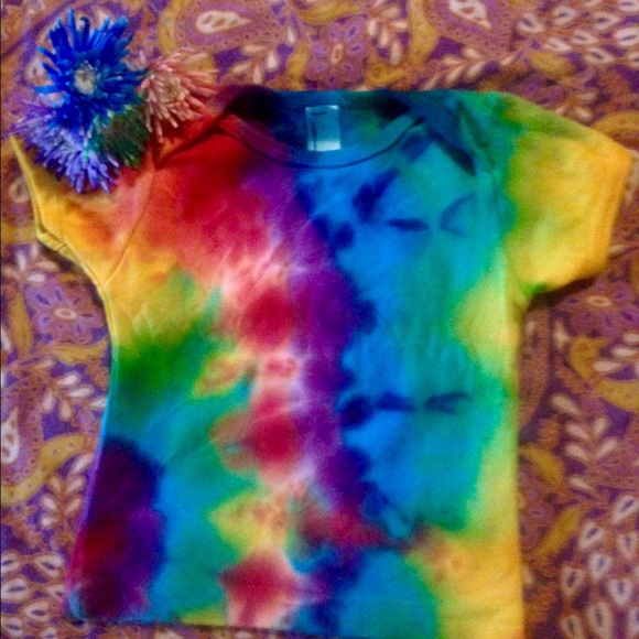 🍭AMERICAN APPAREL TYE DYE SHIRT - 6/12 MONTHS🍭 - Picture 1 of 2