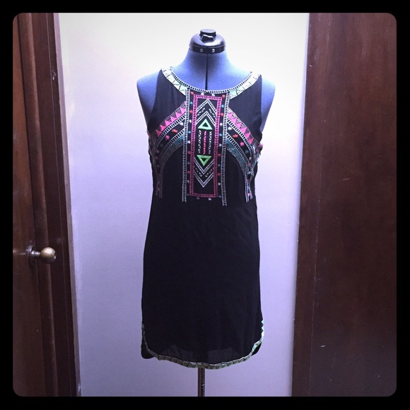 Rare Mara Hoffman tribal shift dress