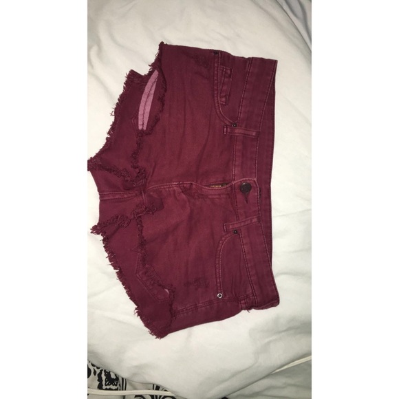 maroon BDG shorts