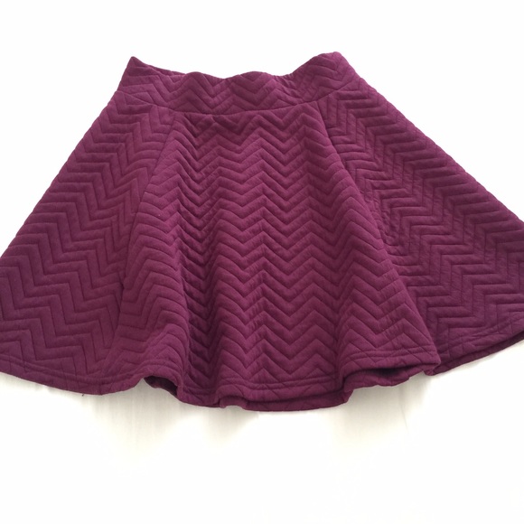 H&M Burgundy Skirt