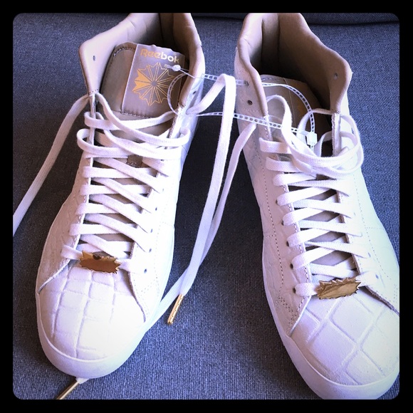 NEW Reebok NPC MID FVS Chalk White Canvas