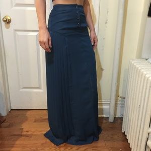 Reiss Dresses & Skirts - Reiss Signa Teal Pleated Maxi Skirt Reiss Dresses & Skirts - Reiss Signa Teal Pleated Maxi Skirt