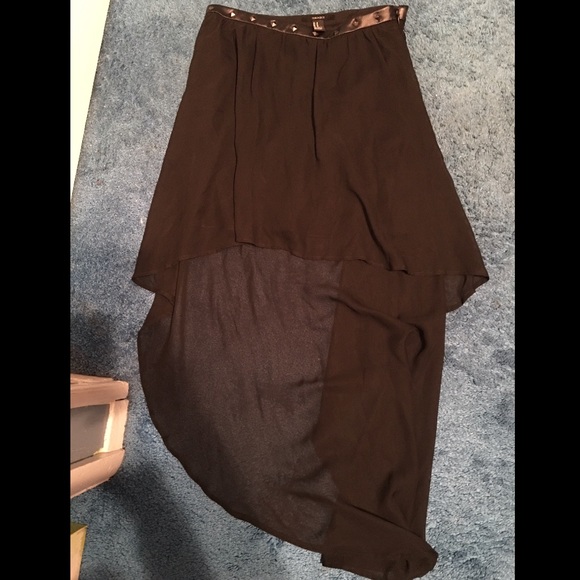 High Low Black Skirt - Picture 1 of 2