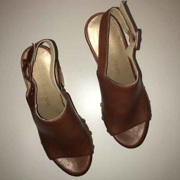 Stuart Weitzman Open-Toe Platform Clog Sandals - image 3