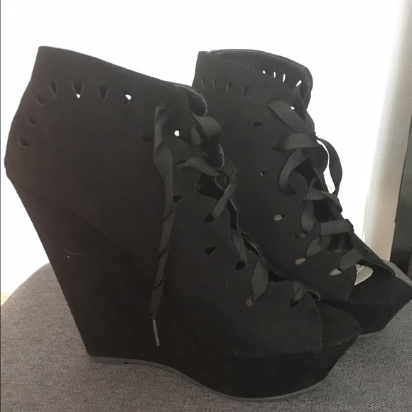 FOREVER 21 HEELED BOOTIES. ONLY WORN ONCE.