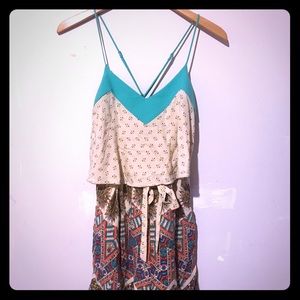 Anthropologie Elevenses short jumpsuit