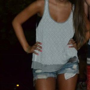 Grey forever 21 crop top